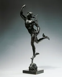 Itália, Milão, região da Toscana, estatueta de bronze de Flying Mercury
