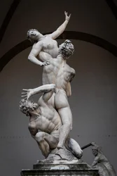 A violação de Proserpina, estátua renascentista de Giambologna, Florença, Itália, Europa, 2021 (foto)