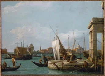 A Dogana em Veneza (pintura sobre tela)