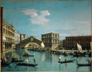 A ponte de Rialto, Veneza ...