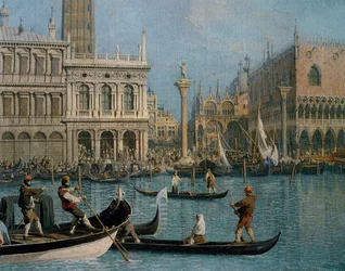 Veneza, Palácio Ducal e Libreria Marciana (óleo sobre tela)