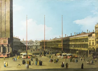 Veneza, vista da praça de São Marco com a procuradoria