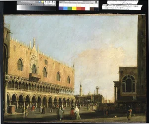 Vista do Piazzetta San Marco Olhando para Sul (óleo sobre tela)