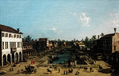 Vista de Mestre com o Canale delle barche, ca. 1755-1760 (óleo sobre tela)