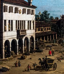 Vista de Mestre com o Canale delle barche, pormenor, ca. 1755-1760 (óleo sobre tela)