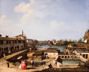 Vista dos moinhos de Dolo no Brenta, ca. 1732/35 (óleo sobre tela)