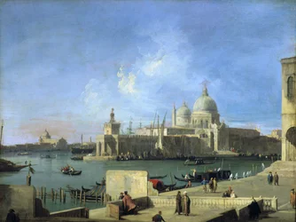 Vista da Saudação a partir da entrada do Grande Canal de Veneza
