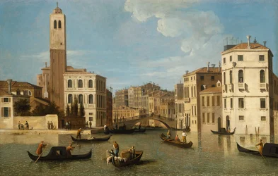 A entrada para o Canareggio, Veneza (óleo sobre tela)