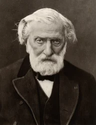 (Charles Louis) Ambroise Thomas (1811-1896) compositor francês e diretor do Conservatório de Paris desde 1871 (fotografia a preto e branco)