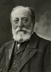 Camille Saint Saens (Saint-Saens) (1835-1921) Compositor e organista francês (fotografia a preto e branco)