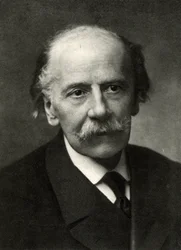 Jules (Emile Frederic) Massenet (1842-1912). Compositor francês (fotografia a preto e branco)