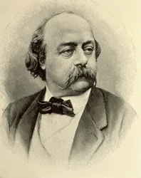 FLAUBERT, Gustave (1821-1880). Escritor inglês. Gravura