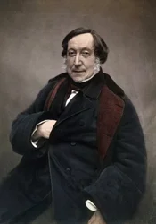 Gioachino (Antonio) Rossini (1792-1868) Compositor italiano. após fotografia de Nadar