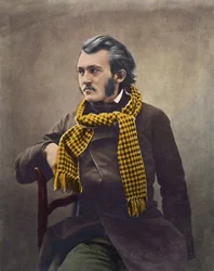 Gustave Dore (1832-1883) por Felix Nadar - coloração posterior