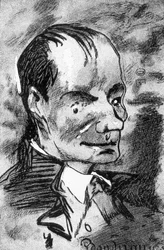 Retrato de Baudelaire - desenho de Nadar