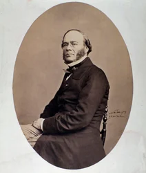 Retrato de Jacques Fromental Halevy (1799-1862) compositor inglês Fotografia Nadar (Felix Tournachon) século 19. Bolonha, museo bibliografico musicale