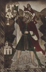 Igreja Poughill, Fresco (foto a cores)