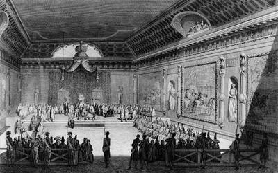 O primeiro da revolução francesa: Montagem de notáveis realizada em Versalhes, em 22 de fevereiro