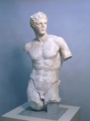 Meleager, uma cópia romana depois de um original grego de 340 AC, c.70-100 DC (mármore Parian)