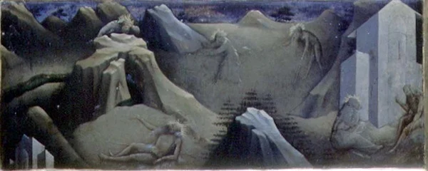 Cenas da Vida de Santo Onuphrius (tempera no painel)