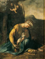 Rapariga cigana, de Antonio Allegri, conhecida como Correggio (1489-ca 1534), óleo sobre madeira, 49x37 cm