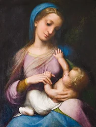 Madonna com Criança ou Madonna Campori (óleo sobre painel)