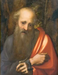 Santo Antônio Abade, Correggio (óleo sobre painel)