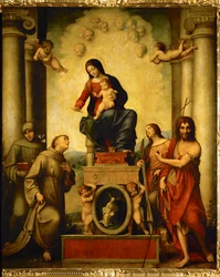 A Madona de São Francisco de Assis (pintura sobre madeira de choupo)
