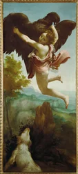 O rapto de Ganymed (óleo sobre tela)