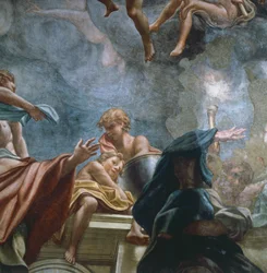 Figura de apóstolo, detalhe dos frescos de cúpula da Catedral de Parma, de Antonio Allegri Da Correggio (1489-1534)