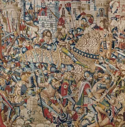 A Guerra de Tróia: A Destruição de Tróia, c.1470 (tapeçaria)