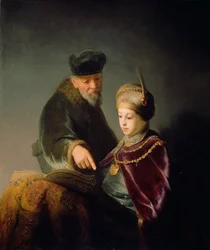 Um jovem estudioso e seu tutor, c. 1629-30 (óleo sobre tela)