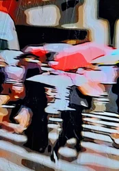 Guarda-chuva vermelho
