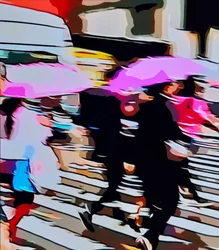 Guarda-chuva cor-de-rosa
