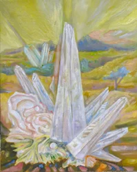 Paisagem com cristal