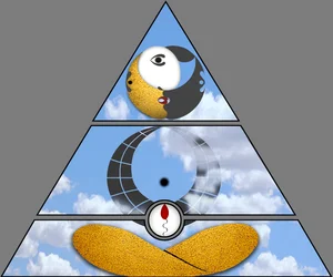O todo é mais do que a soma das partes (imagem triangular)