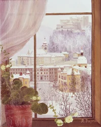 Vista da janela de Nonntal com a fortaleza