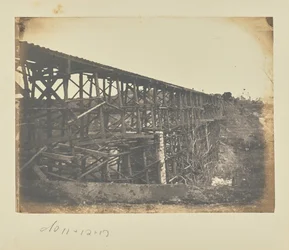 Ponte ferroviária militar sobre o riacho Potomac, na linha férrea de Fredericksburg