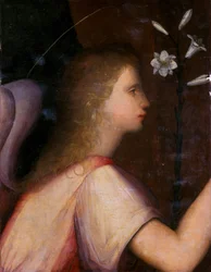 Arcanjo Gabriel (tempera em madeira)
