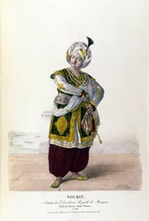 Adolphe Nourit na ópera Tarare de Antonio Salieri (1750 - 1825).