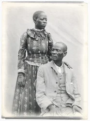 Khama e sua esposa, c.1910 (impressão de platina)