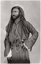 Um beduíno do deserto, Iraque, 1925