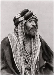 Um sheik árabe, Iraque, 1925