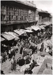 O Sheikh Gazal Market em Ashar, Basra, Iraque, 1925.