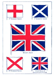 Como o Union Jack foi feito, 1905.