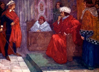 ... Eu te envio para a prisão, disse o juiz Gascoigne, século 14, 1905