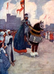 Richard foi para a Palestina, 1190, 1905.