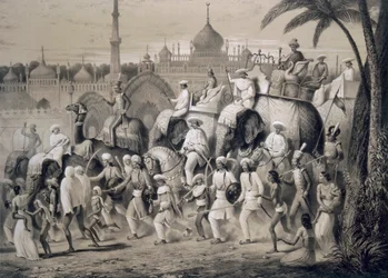 Lucknow, a rua principal, de 