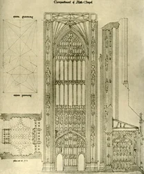 Desenho arquitetônico: compartimento da Anti Capela, 1833-1834, 1906.