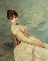 Retrato de uma jovem mulher